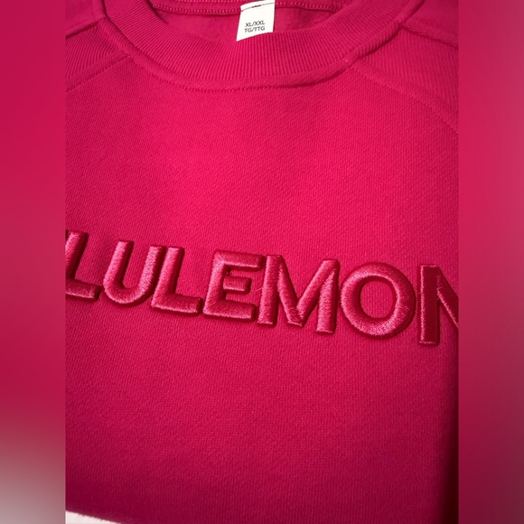 Lululemon Scuba Oversized Crewneck Pullover Wordmark Passionate XL/XXL NWT - Picture 7 of 8